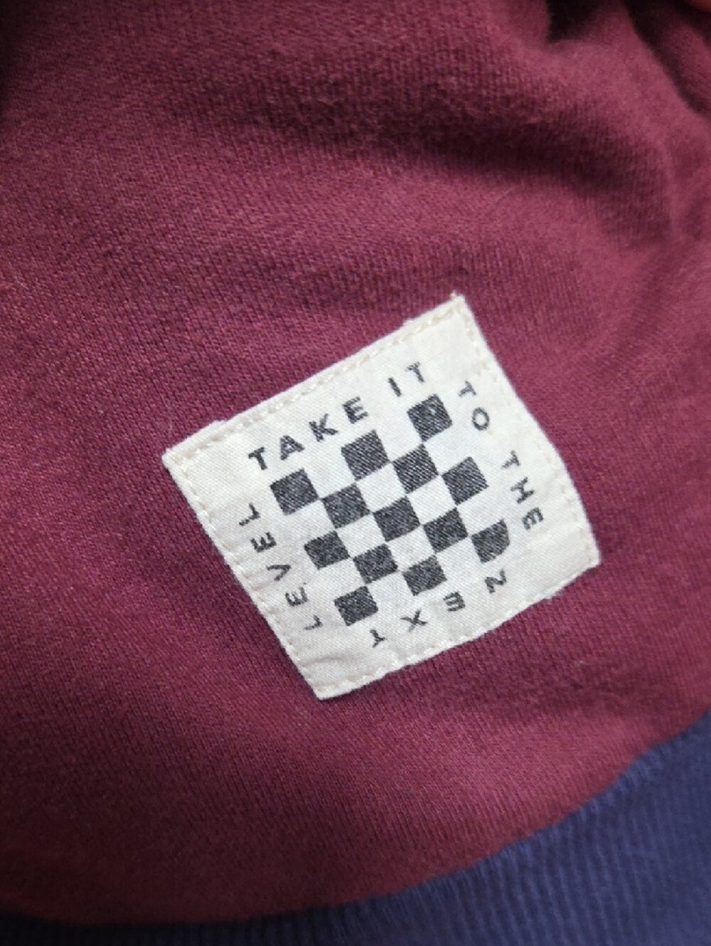 art class Ombre Crewneck Sweater in Purple and Burgundy Fade - Picture 3 of 5
